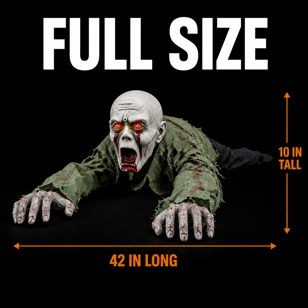 Crawling Zombie Halloween Prop